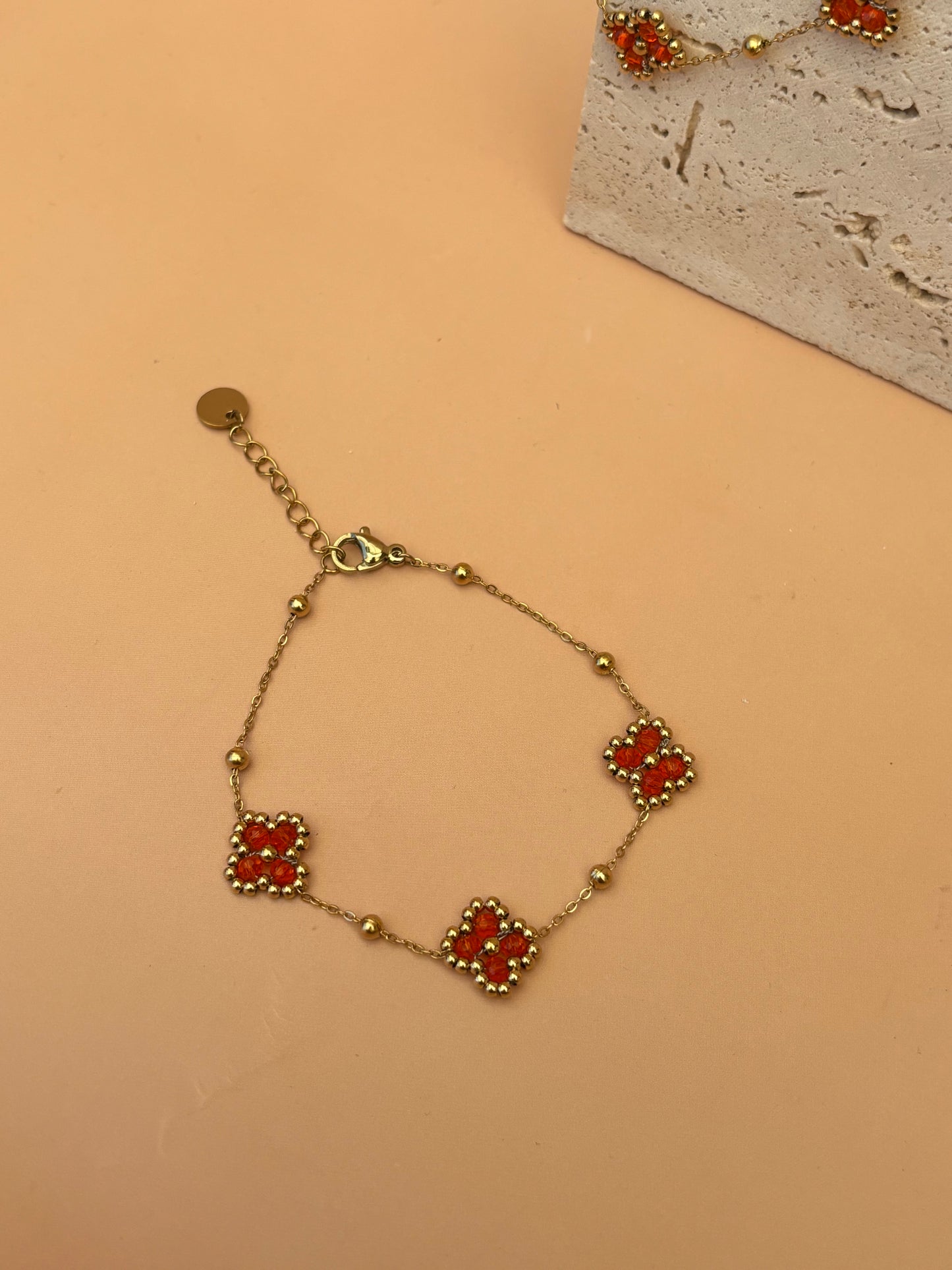 Bracelet Fleuréa orange