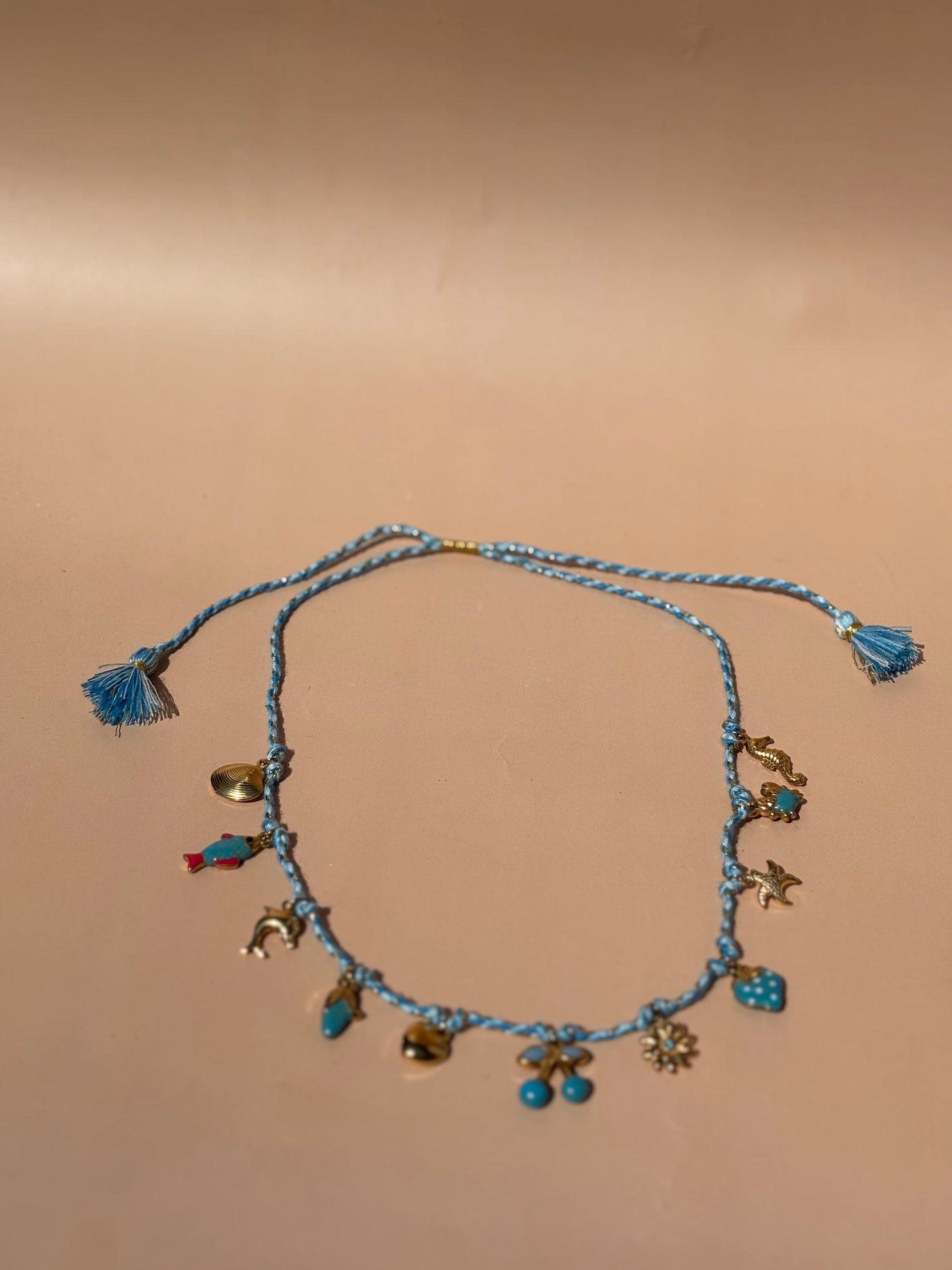 Collier Océan Bohème bleu