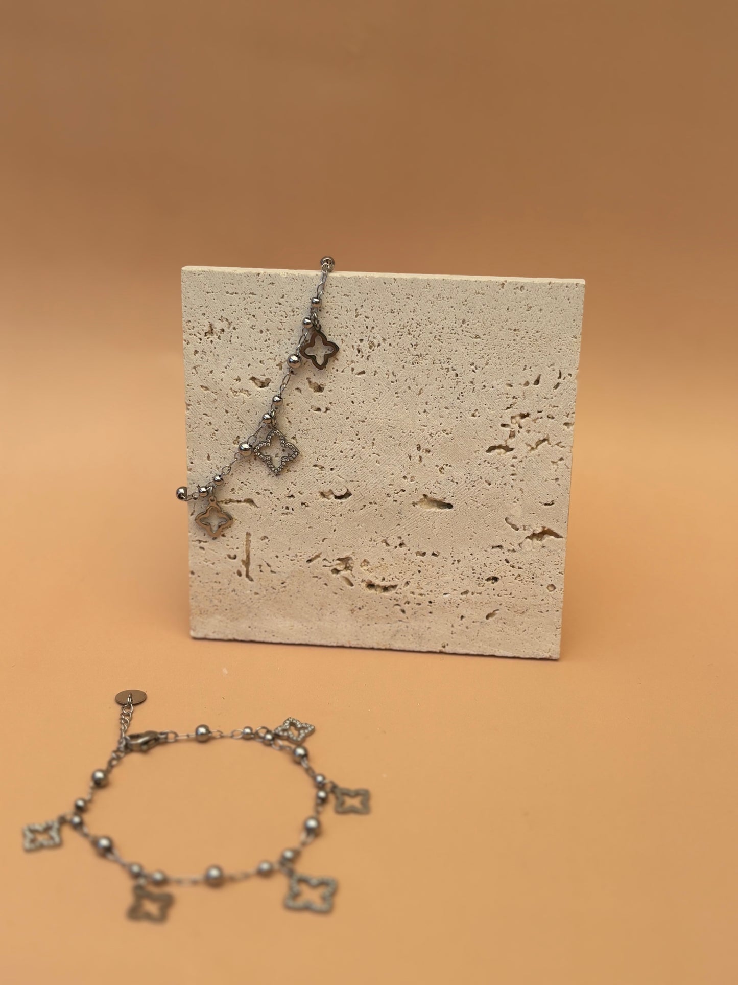 Bracelet Lys argenté