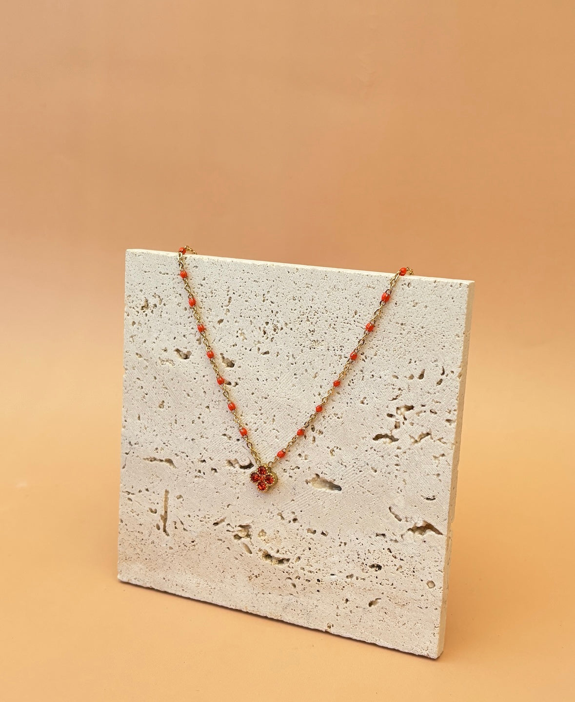 Collier Nymphe orange