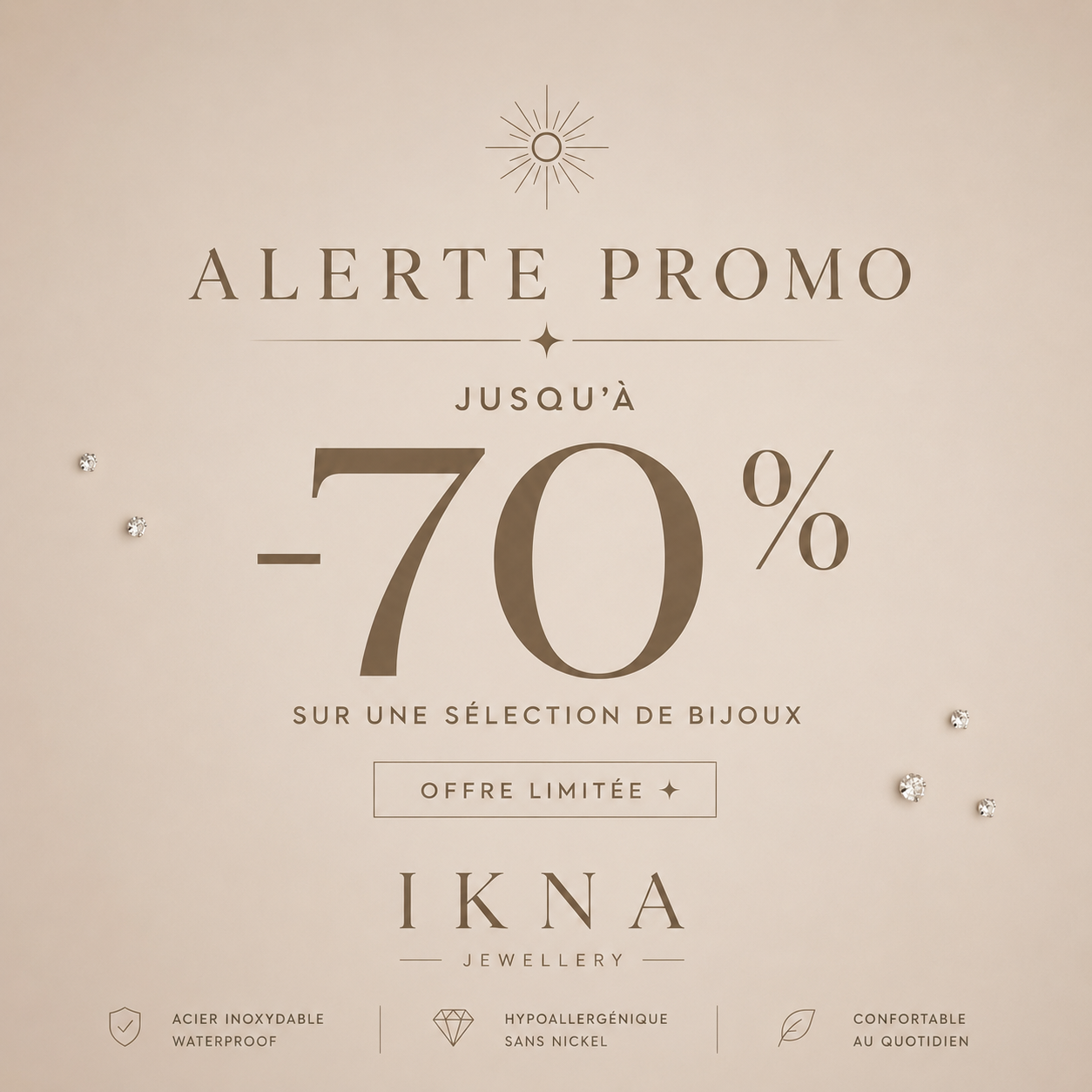 PROMOTION JUSQU’À -70%