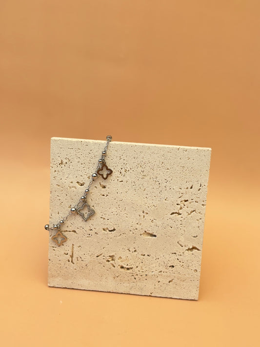 Bracelet Lys argenté