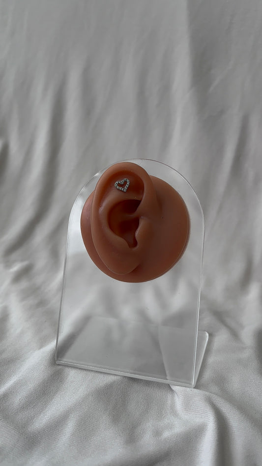 Piercing Cœur Argenté