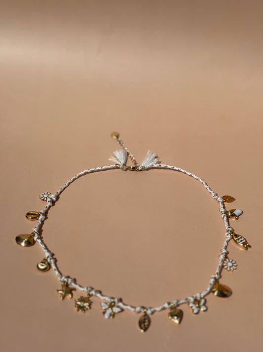 Collier Océan Bohème blanc