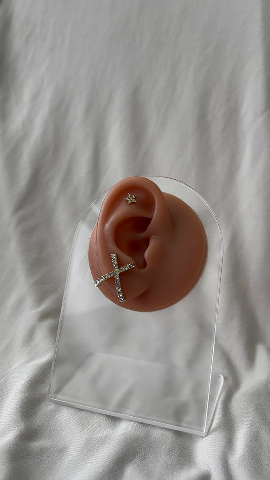 Piercing Fleur Doré