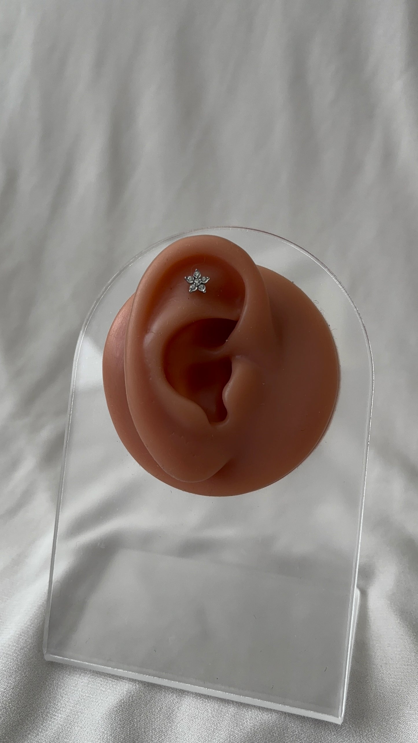 Piercing Fleur Argent